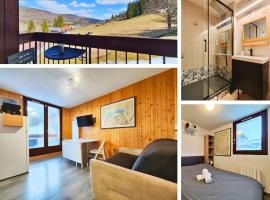 La Marmotte - 5 pers - pied des pistes - vue montagne、レレックスのホテル