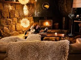 Habitación en refugio acogedor Farellones con jacuzzi, chimenea y naturaleza
