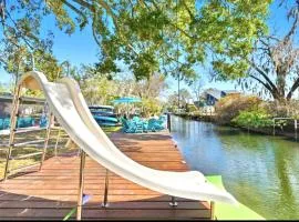 The Fancy Fin- Near Roger's Park, Waterslide, Fenced Yard