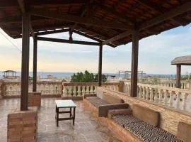 villa with private garden and roof 3rd row from the sea in reveira beach village 59km