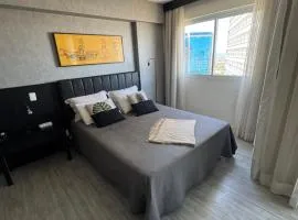 Apartamento moderno e aconchegante com vista para a Esplanada