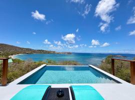 New| modern ocean view villa| 3 mins walk to Beach – hotel w mieście Bequia