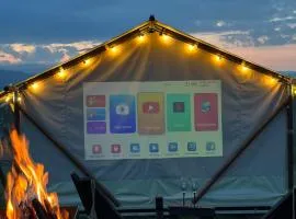 Hutsul Glamp Панорамний вид Джакузі Best Sunset