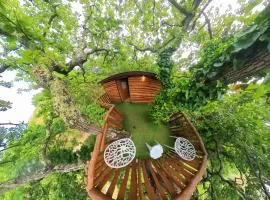 Casetta sull'Albero con Animali & Vista Mare
