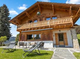 Magnifique chalet avec jardin, barbecue et parking, hotel u gradu Ollon