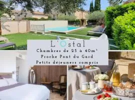 L'Ostal Saint Hilaire d'Ozilhan - Bed & Breakfast