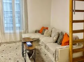 Bright Paris Apartment Separate Bedroom and Living Room