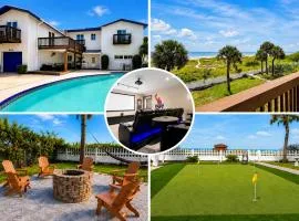 Direct Beachfront Villa with Private Mini-Golf, Fire & SpaceX Launch Views