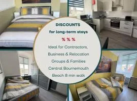 Newly refurbished 3BR - Bournemouth High Street - Beach 8 min walk