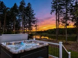 Luxury Waterfront Retreat with Hot Tub Near Acadia