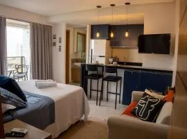 Studio premium aconchegante vista mar