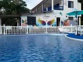Quinta con Jacuzzi, Cancha de fútbol y Bolirana