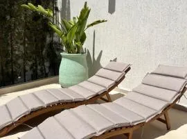 Villa with large terrace garden & great view, Agadir Anza Blue