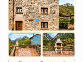 Casa Enacantadora con Terraza y Barbacoa y vista Espectacular en TresCares Junto a Ruta de el Cares y Picos de Europa, hotel en Oceño