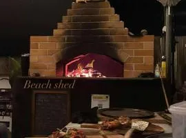 Beach Shed with Pizza Oven