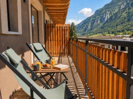 Modern Mountain Apartment a Oulx con parcheggio, hotell i Oulx