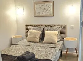 Logement climatisé rénové avec cour, Parking gratuit, Proche Festival et remparts