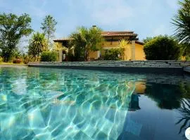 Villa 5 étoiles avec piscine chauffée, 4 ch. avec SDB privées et BBQ - Jusqu'à 12 pers. - FR-1-877-49