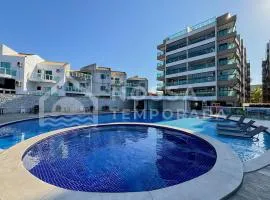 Apê a 1 min da Praia dos Anjos com Piscina e Churrasqueira