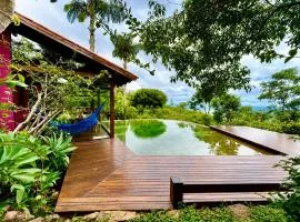 Casa Rosa - Paraíso na Natureza piscina natural, Wi-Fi - 25 minutos do centro