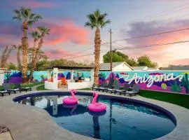 Poolside Paradise Big Backyard Arcade Mural