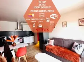 Le Terracotta Lounge T2 moderne à 2 pas de la gare