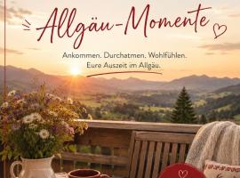 Gemütliche Ferienwohnung Bergwiese, 2-Raum, separates Schlafzimmer, schönen Balkon oder Terrasse, Komfort Ausstattung, ruhige Südlage, kostenfrei WLAN und schöne helle Sauna, Brötchenservice, Parkplatz, Hunde auf Anfrage, E-Tankstelle, Sonnenlage, hotel en Balderschwang