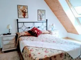Dúplex con terraza, piscina y parking A Rapadoira