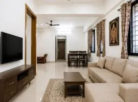 Newly built Spacious & Luxurious 1650 sft 2BHK with AC, fully functional kitchen, car parking in Tirupati near Railway Station