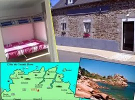 Gite TRES PROPRE 2 à 6 pers - Côte de Granit Rose