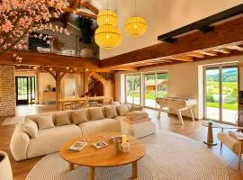 Villa Azura avec vue sur le Mâconnais - Piscine privée
