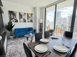 Modern Downtown Miami Studio with Skyline View