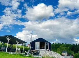 Mucharskie Echo Jurta & Sauna z widokiem na jezioro