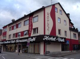 Hotel Dietz、Bopfingenの駐車場付きホテル