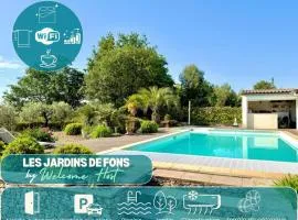Les jardins de Fons, 8 pers piscine