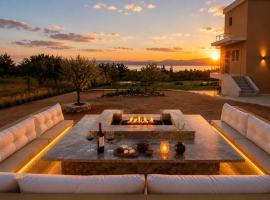 Villa Gala Eretria Family Stay with Sea View, Garden & BBQ、エレトリアのホテル