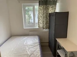 Private studio with a private bathroom and kitchenette