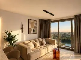 Eurovea Tower, 27th floor apartment, free parking
