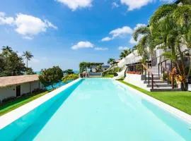 M&M Villa 4卧海景日落 滑梯泳池 瑜伽儿童 网球场 花园 钢琴 烧烤 大庄园别墅