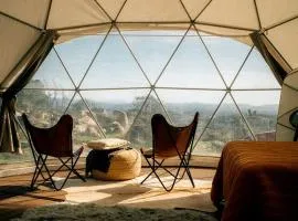 Enchanting Dome Glamping with Mountain and Pacific Views Near Fallbrook in Southern California
