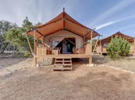 Johnson City Safari Glamping Tent on a Working Winery, Perfect for an Escape for Wine Lovers