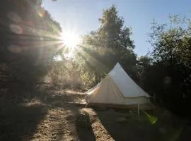 Cozy Bell Tent with Valley Views and Off-Grid Glamping near Palomar Mountain California