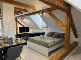 Stay in Bojnice - Charming Wooden Apartment for 4