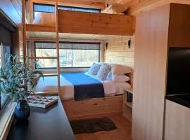 Willow: Modern Eco-Pod Retreat in Pennsylvania Forest in a Tiny Cabin with Scenic Views