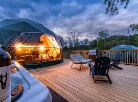Geodesic Dome Retreat with Hot Tub & Fire Pit in Bluefield, West Virginia