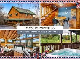 Spacious Cabin with Game Room, Hot Tub & 3 Decks Near Smoky Mountains, Sevierville, TN