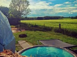 Star Dome 5 - Hot tub projector firepit