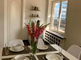 Ruim appartement met zijdelings zeezicht vlak aan de dijk