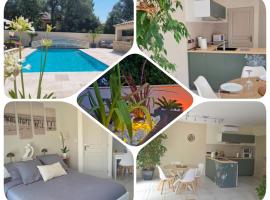 Un air de Provence avec piscine disponible seulement en fin de journée - un Parking Privé - À 5min de l'A7 et A9: Orange şehrinde bir otel
