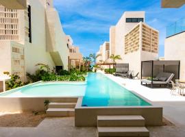 2BR beach Condo with 5 stars amenities in Telchac, ξενοδοχείο σε Progreso